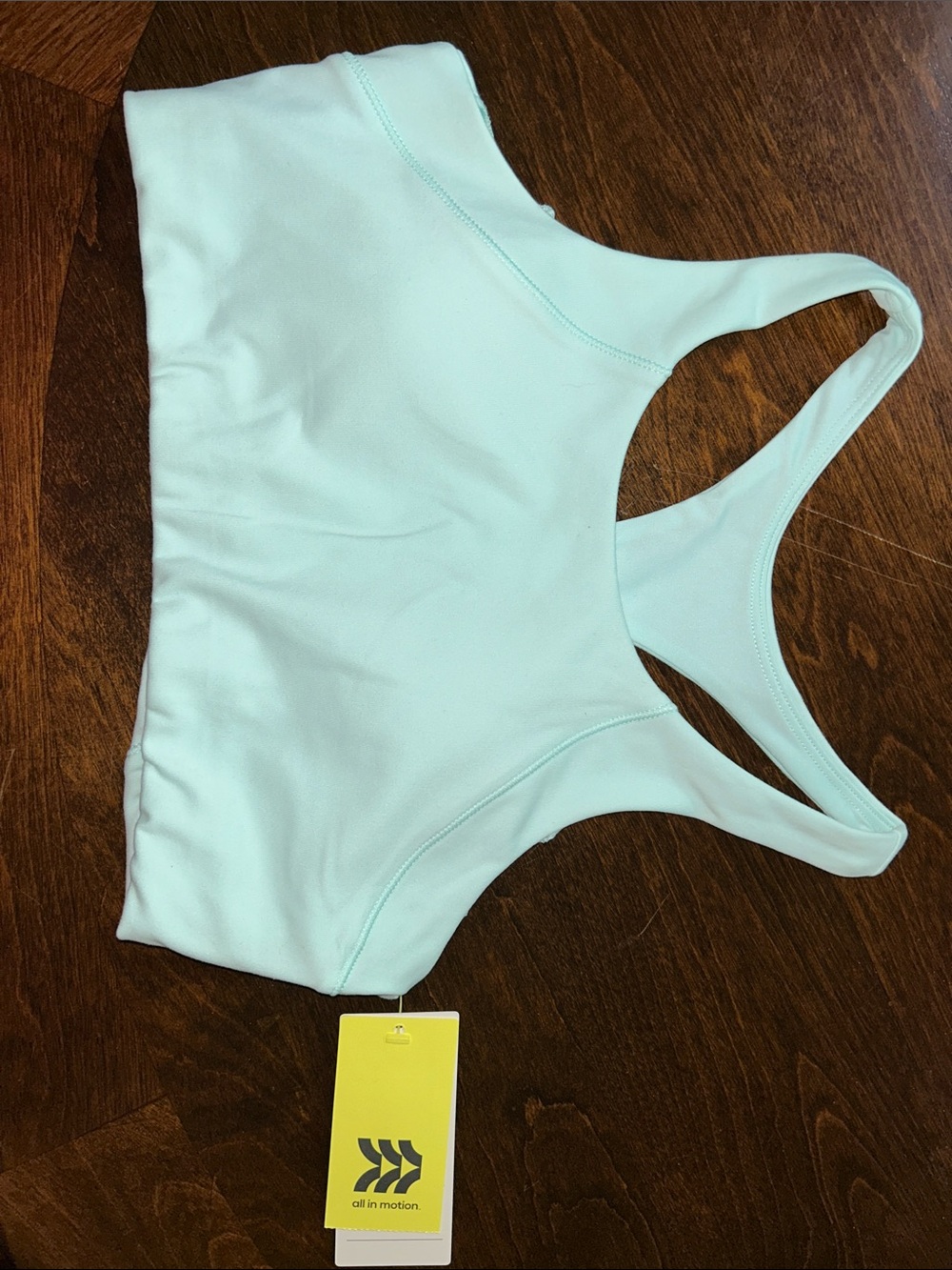 all in motion Light Mint Racerback Sports Bra